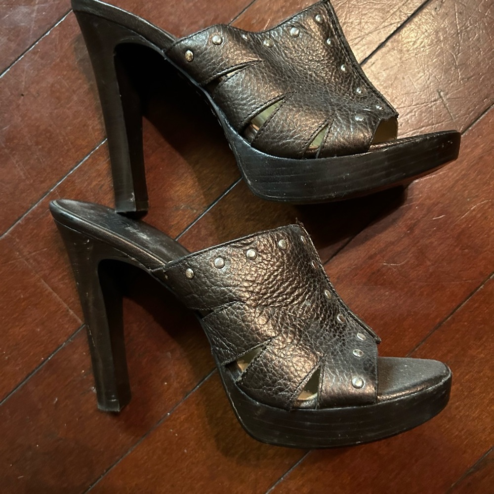 Michael Kors Bronze Studded Heels